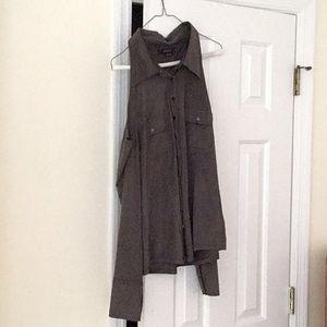 Soft Suede Shoulderless Top